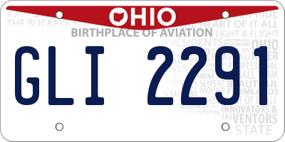 OH license plate GLI2291