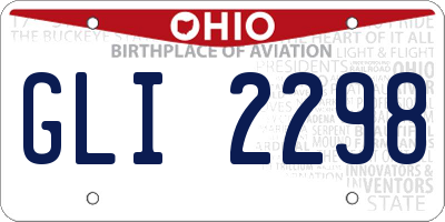 OH license plate GLI2298