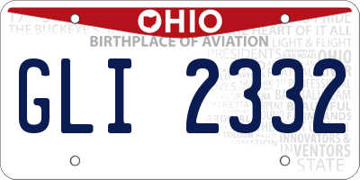 OH license plate GLI2332