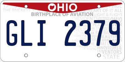 OH license plate GLI2379