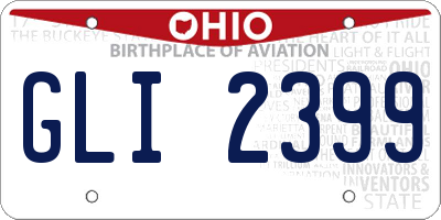 OH license plate GLI2399