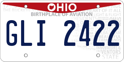 OH license plate GLI2422