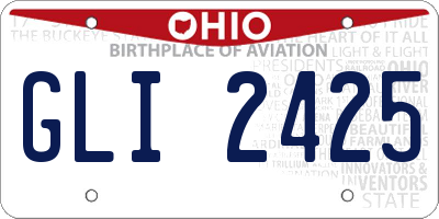 OH license plate GLI2425