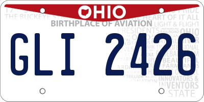 OH license plate GLI2426