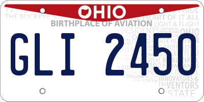 OH license plate GLI2450