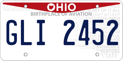 OH license plate GLI2452