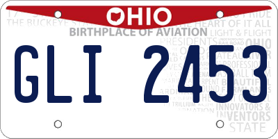 OH license plate GLI2453