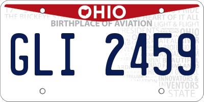 OH license plate GLI2459
