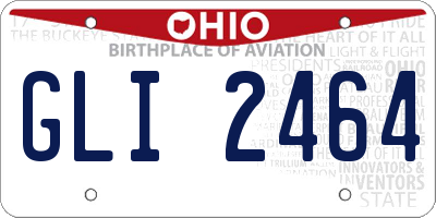 OH license plate GLI2464
