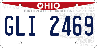 OH license plate GLI2469