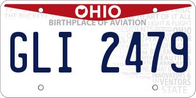 OH license plate GLI2479