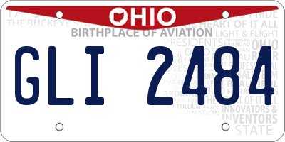 OH license plate GLI2484