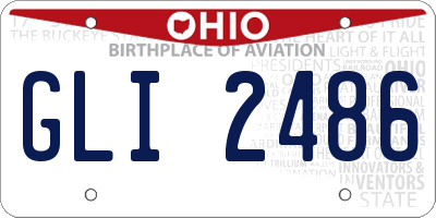 OH license plate GLI2486