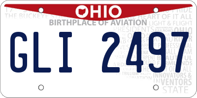 OH license plate GLI2497
