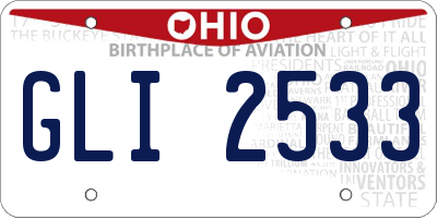 OH license plate GLI2533