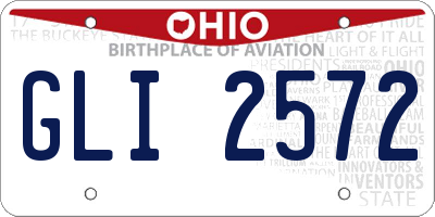 OH license plate GLI2572