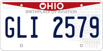 OH license plate GLI2579