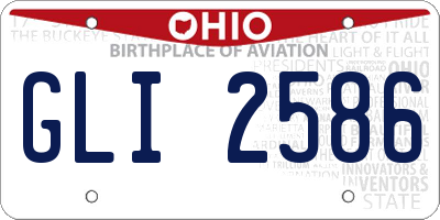 OH license plate GLI2586