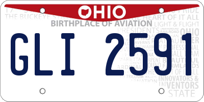 OH license plate GLI2591
