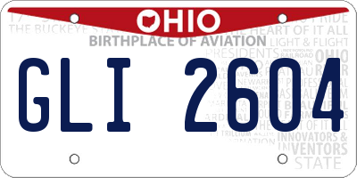 OH license plate GLI2604
