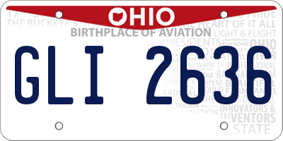 OH license plate GLI2636
