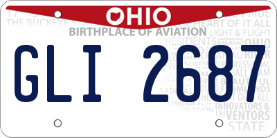 OH license plate GLI2687