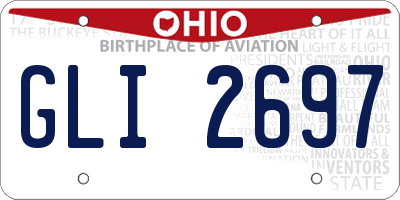 OH license plate GLI2697