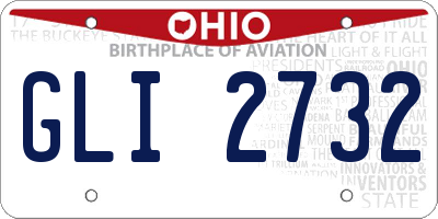 OH license plate GLI2732