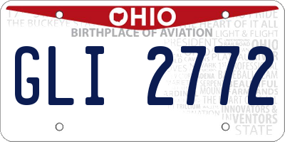 OH license plate GLI2772