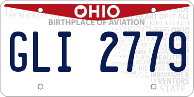 OH license plate GLI2779