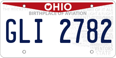 OH license plate GLI2782