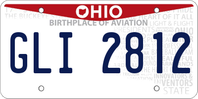 OH license plate GLI2812