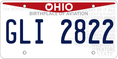 OH license plate GLI2822