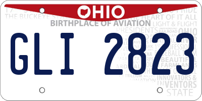 OH license plate GLI2823