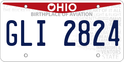 OH license plate GLI2824