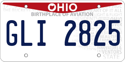 OH license plate GLI2825
