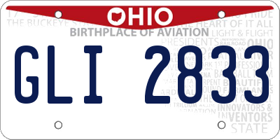 OH license plate GLI2833