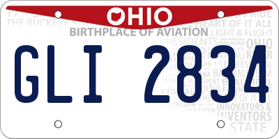 OH license plate GLI2834