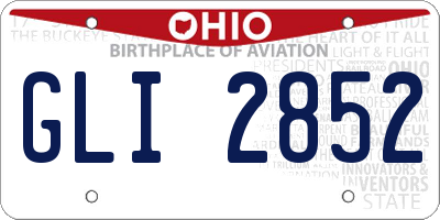 OH license plate GLI2852