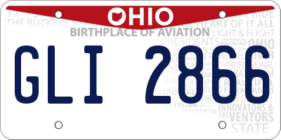 OH license plate GLI2866