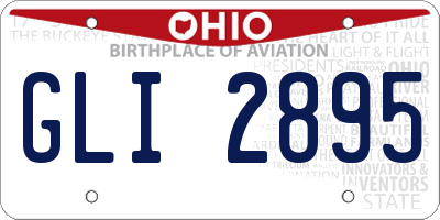 OH license plate GLI2895