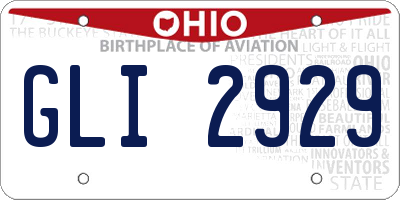 OH license plate GLI2929