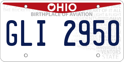 OH license plate GLI2950