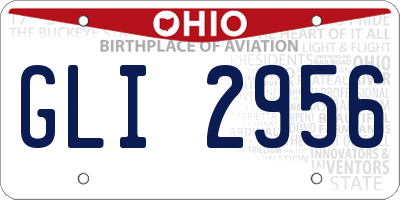 OH license plate GLI2956