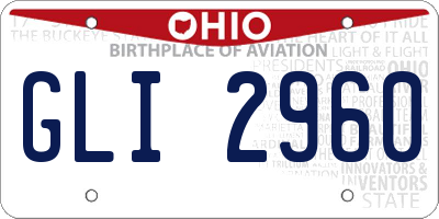 OH license plate GLI2960