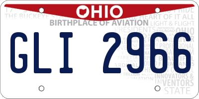 OH license plate GLI2966