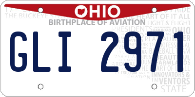 OH license plate GLI2971
