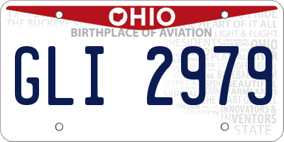 OH license plate GLI2979
