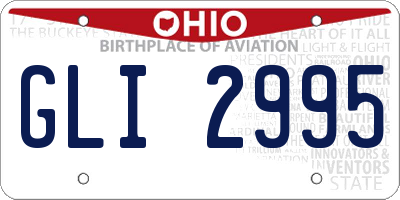 OH license plate GLI2995