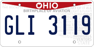 OH license plate GLI3119